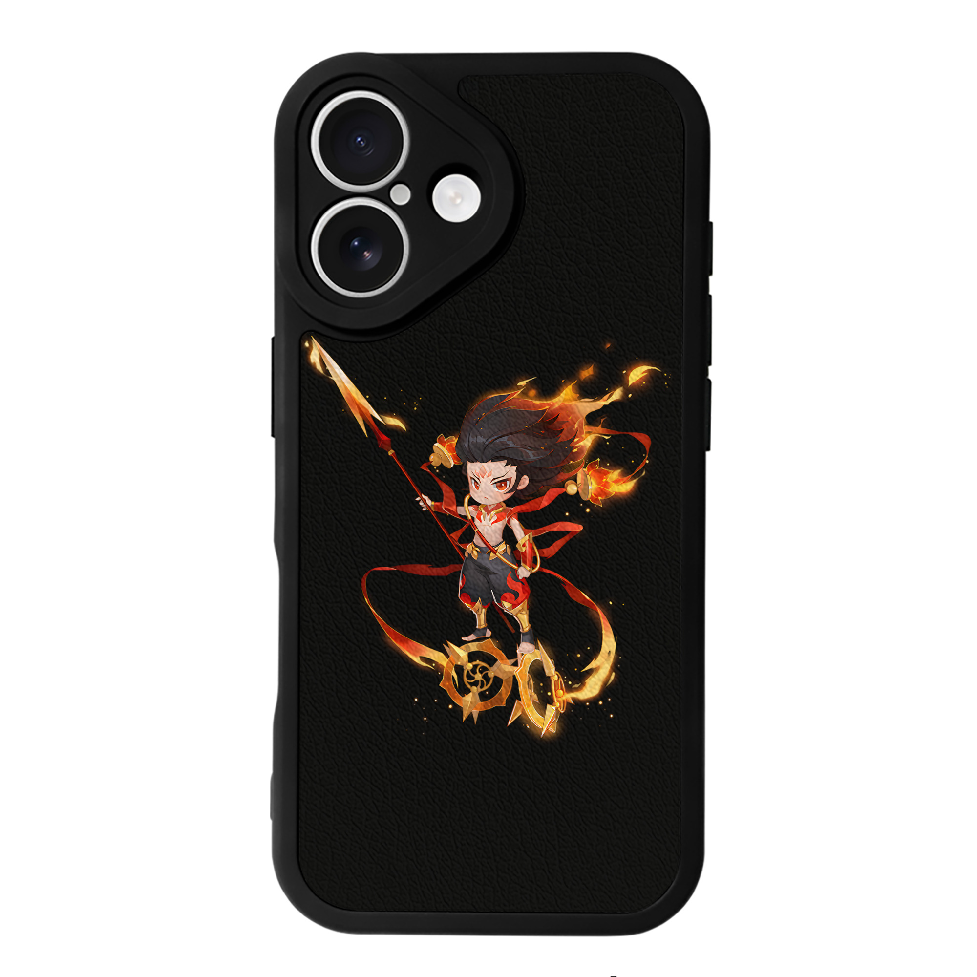 （画像用） Ne Zha 2 ナタ 魔童の大暴れ 【iPhone 16シリーズ対応】シリコンスマホケース（レザー調） 材質：シリコン